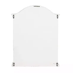 Kirklands Home Distressed Cream Wood Wall Cabinet
