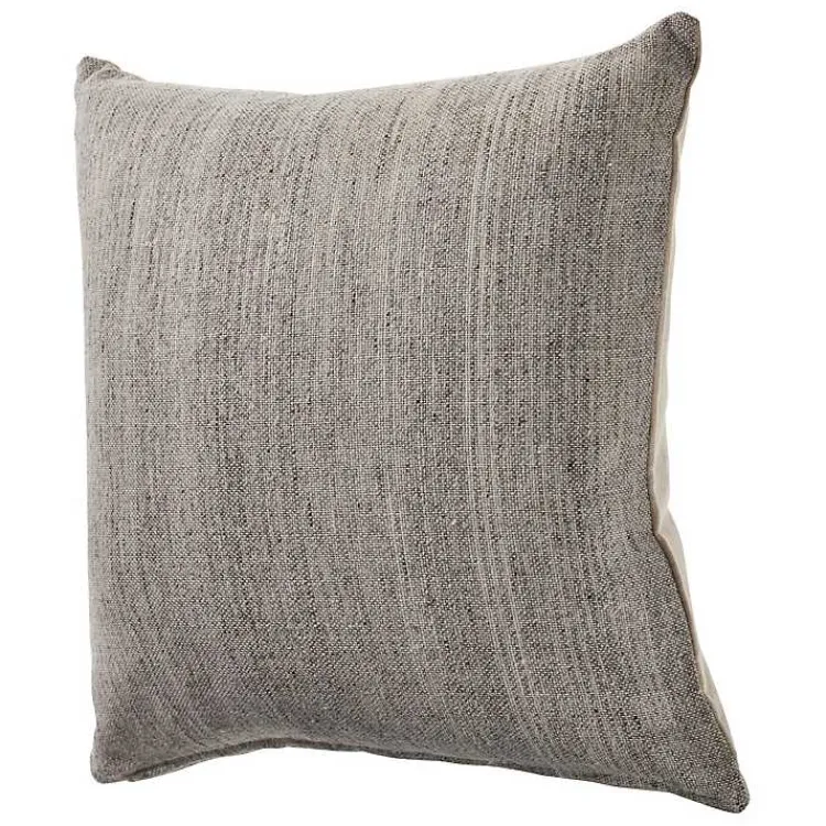 Pillows>Kirklands Home Distressed Accent Pillow Gray