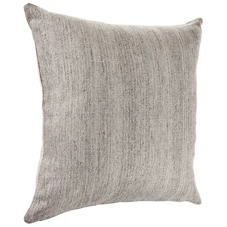 Pillows>Kirklands Home Distressed Accent Pillow Gray