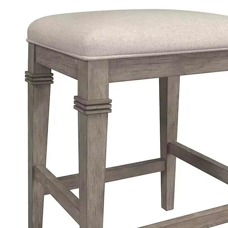 Kirklands Home Distressed Gray and Beige Counter Stool Hot