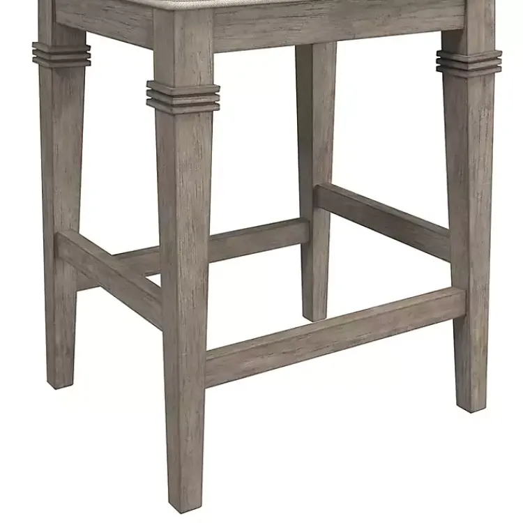 Kirklands Home Distressed Gray and Beige Counter Stool Hot