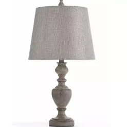 Kirklands Home Distressed and Cream Table Lamp Gray Sale