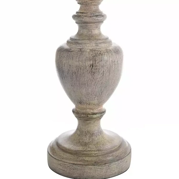 Kirklands Home Distressed and Cream Table Lamp Gray Sale