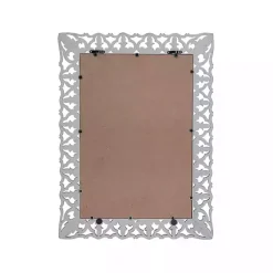 Kirklands Home Distressed Gray Botanical Rectangle Wall Mirror Outlet