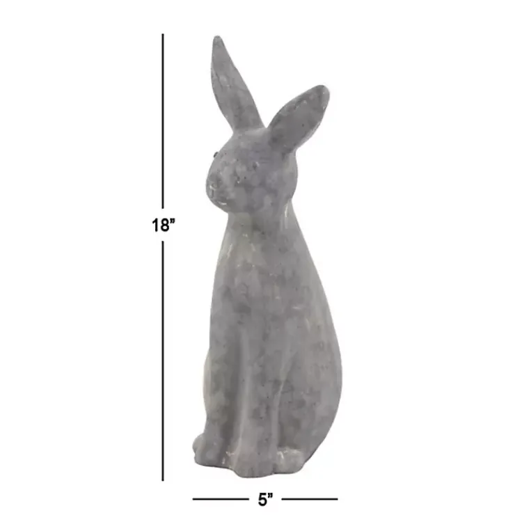 Kirklands Home Distressed Rabbit Outdoor Statue Gray Online