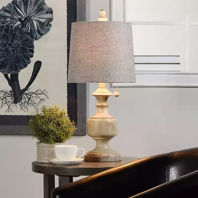 Kirklands Home Distressed Urn Resin Table Lamp Gray Online
