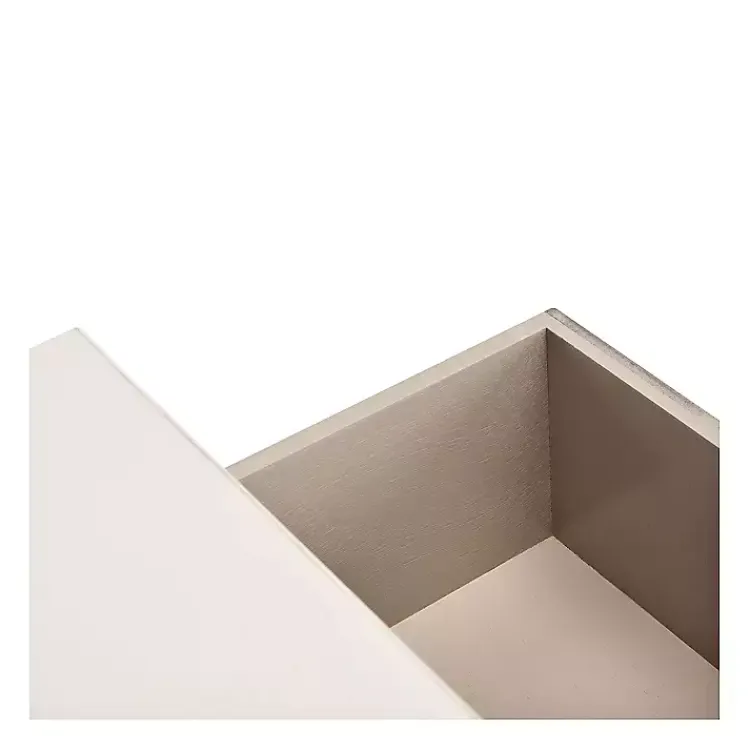 Kirklands Home Distressed Natural Ronan 2-Drawer Console Table White Outlet