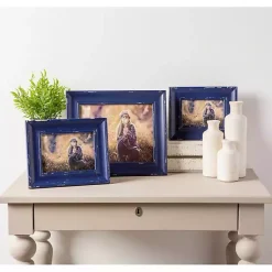 Picture Frames>Kirklands Home Distressed Navy Farmhouse Frame, 8x10 Blue