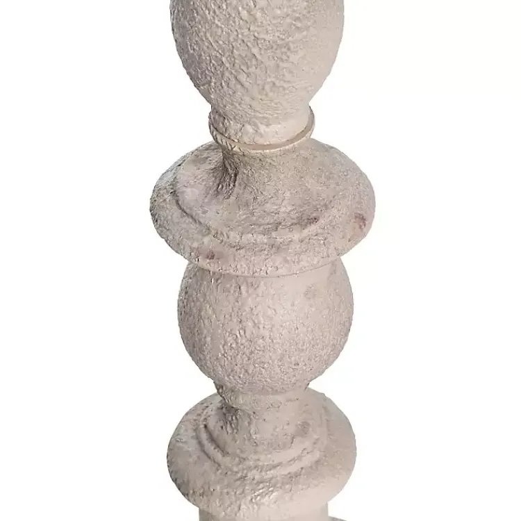 Kirklands Home Distressed Taupe Finish Floor Lamp White Best