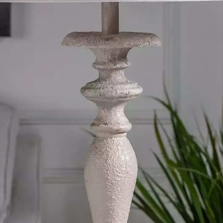 Kirklands Home Distressed Taupe Finish Floor Lamp White Best