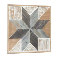 Kirklands Home Distressed White and Blue Farm Star Wall Plaque Online