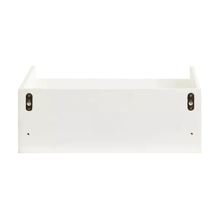 Kirklands Home Distressed Drawer Kitt Floating Side Table White Discount