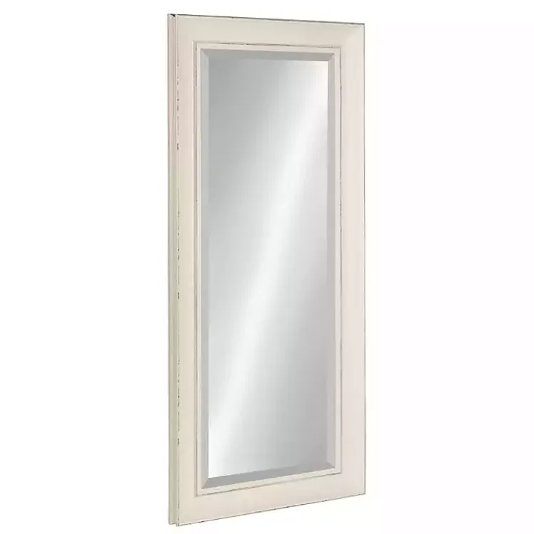 Kirklands Home Distressed White Maron Wall Mirror Hot