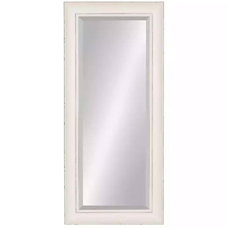 Kirklands Home Distressed White Maron Wall Mirror Hot