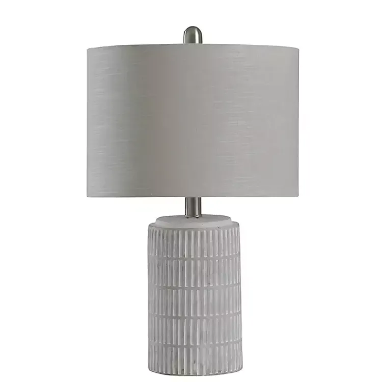 Kirklands Home Distressed Modern Farmhouse Table Lamp White Sale