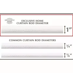 Kirklands Home Distressed White Napoleon Curtain Rod, 120 in. New
