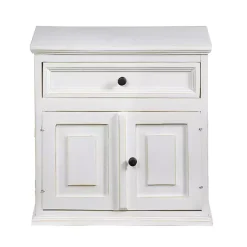 Kirklands Home Distressed Nightstand White Clearance