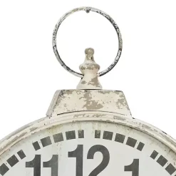 Kirklands Home Distressed White Pocket Wall Clock Sale