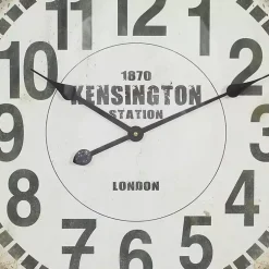 Kirklands Home Distressed White Pocket Wall Clock Sale