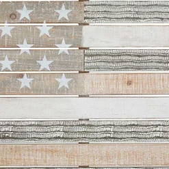 Kirklands Home Distressed Wood American Flag Wall Plaque Clearance