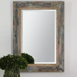 Kirklands Home Distressed Wood Frame Wall Mirror Sale