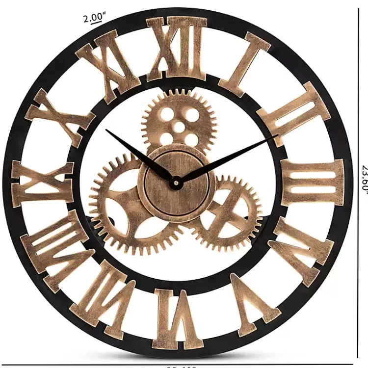 Kirklands Home Distressed Wood Vintage Wall Clock Discount