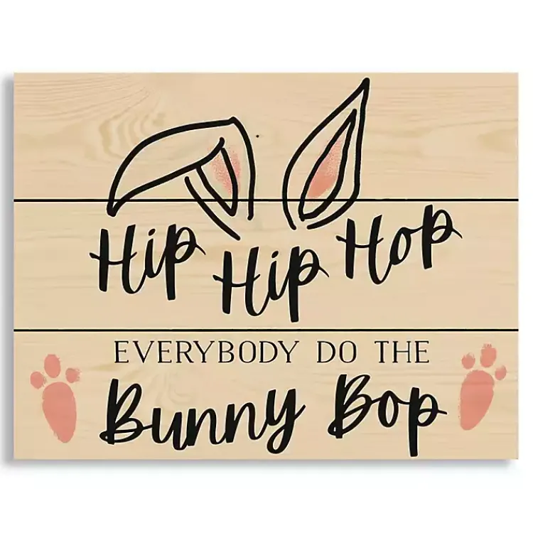 Easter Decorations>Kirklands Home Do the Bunny Bop Wood Wall Plaque