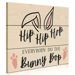 Easter Decorations>Kirklands Home Do the Bunny Bop Wood Wall Plaque
