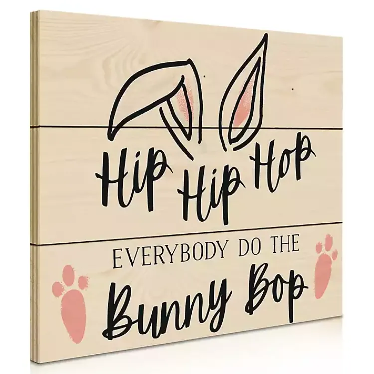 Easter Decorations>Kirklands Home Do the Bunny Bop Wood Wall Plaque