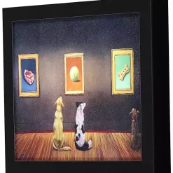 Kirklands Home Dog Museum Framed Art Print Sale