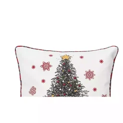 Christmas Pillows>Kirklands Home Dogs Around Christmas Tree Throw Pillow