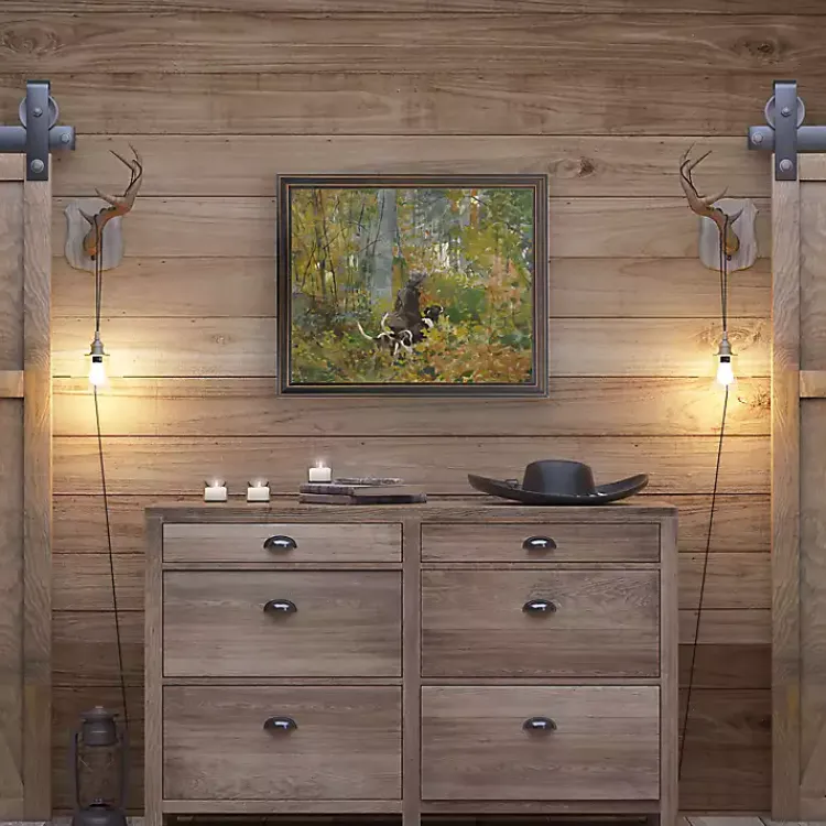 Kirklands Home Dogs in Woods Framed Art Print Hot