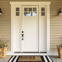 Kirklands Home Dogs Welcome People Tolerated Coir Doormat Clearance