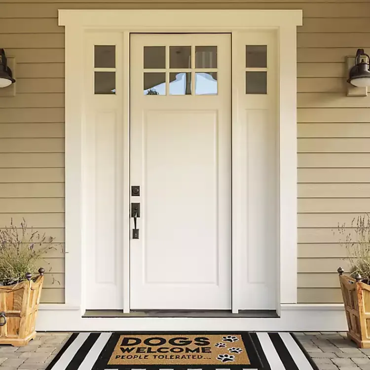 Kirklands Home Dogs Welcome People Tolerated Coir Doormat Clearance