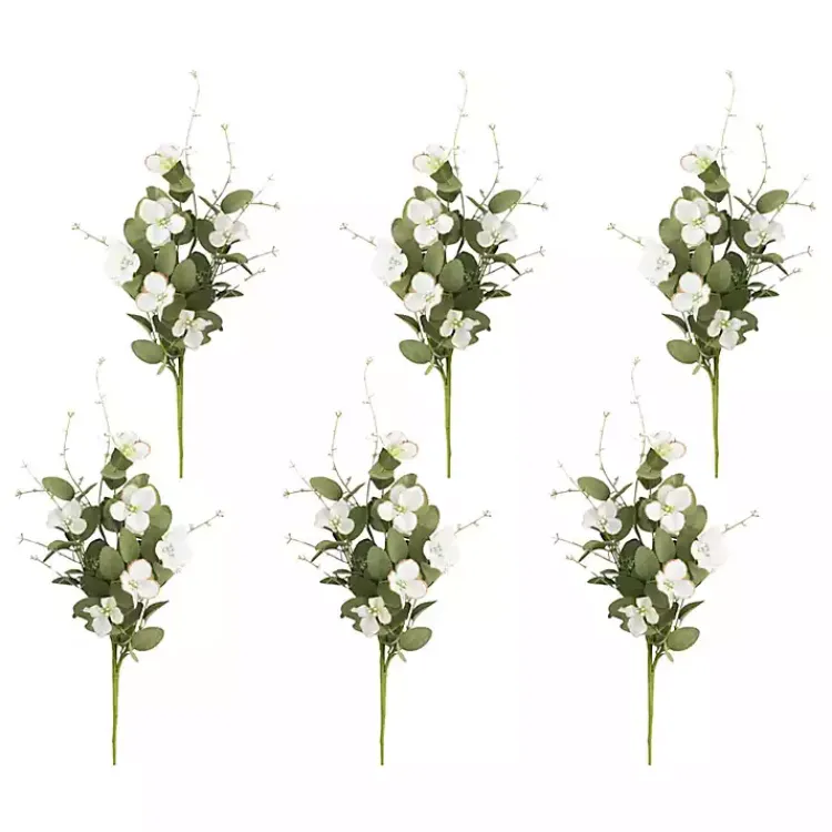 Stems & Bouquets>Kirklands Home Dogwood Blossom Stems, Set of 6
