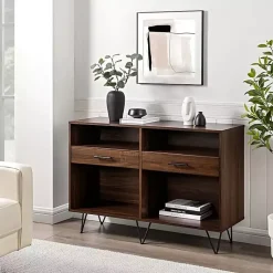 Kirklands Home Doreen Dark Brown Hairpin Console Table