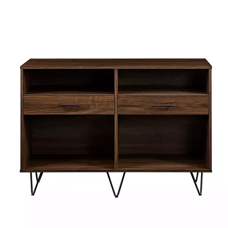 Kirklands Home Doreen Dark Brown Hairpin Console Table