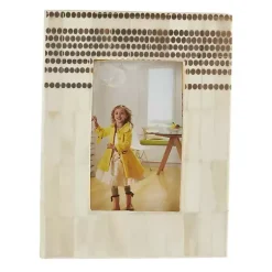 Picture Frames>Kirklands Home Dotted Wide Border Picture Frame, 4x6