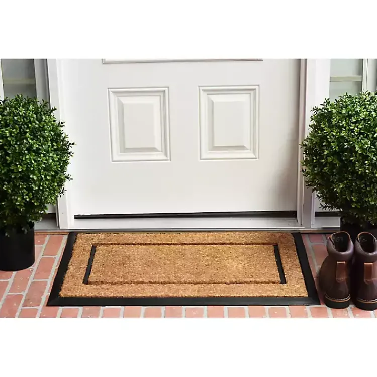 Kirklands Home Double Border Doormat, 36x24 in. Clearance