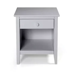 Kirklands Home Dove Brazilian Pine Wood Nightstand Gray Sale