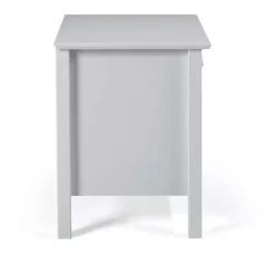 Kirklands Home Dove Brazilian Pine Wood Nightstand Gray Sale