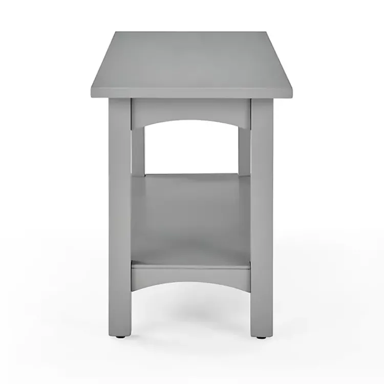 Kirklands Home Dove Rustic Farmhouse Wood Bench Gray