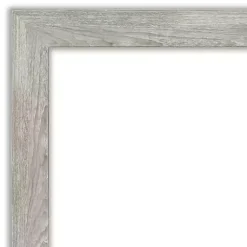 Kirklands Home Dove Gray Scoop Frame Beveled Mirror, 34x28 in. Online