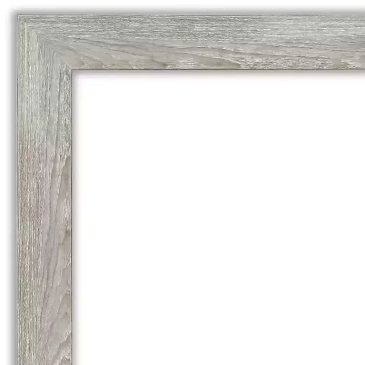 Kirklands Home Dove Gray Scoop Frame Beveled Mirror, 42x30 in. Online