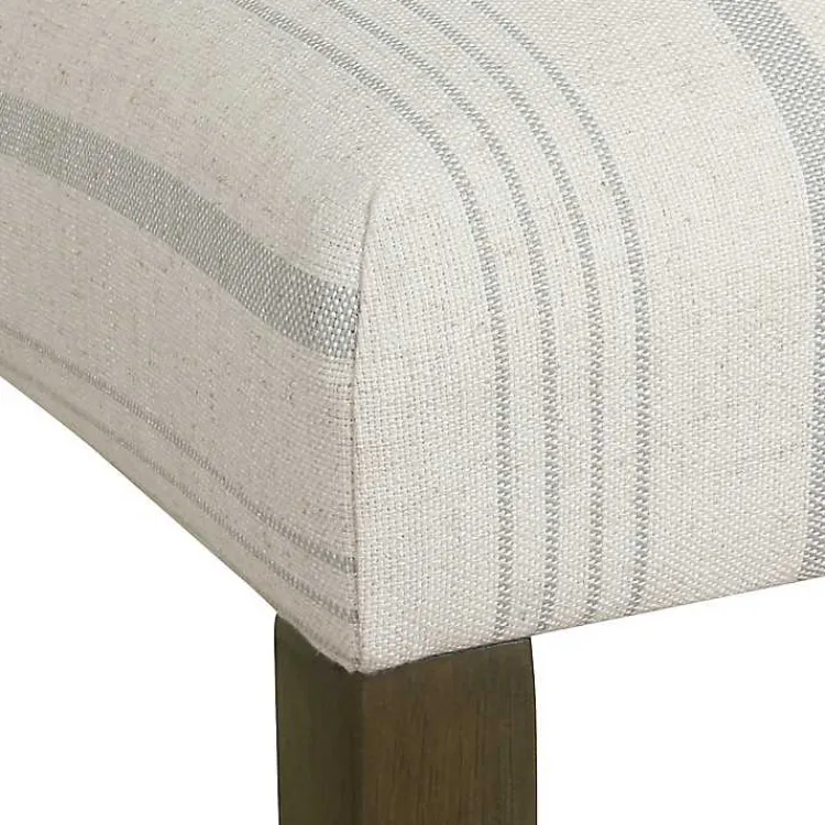 Kirklands Home Dove Gray Stripe Parsons Chairs, Set of 2 Outlet