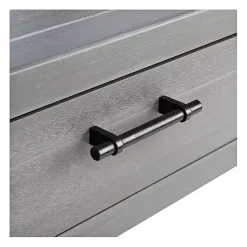 Kirklands Home Dove Turned Leg Rustic Console Table Gray
