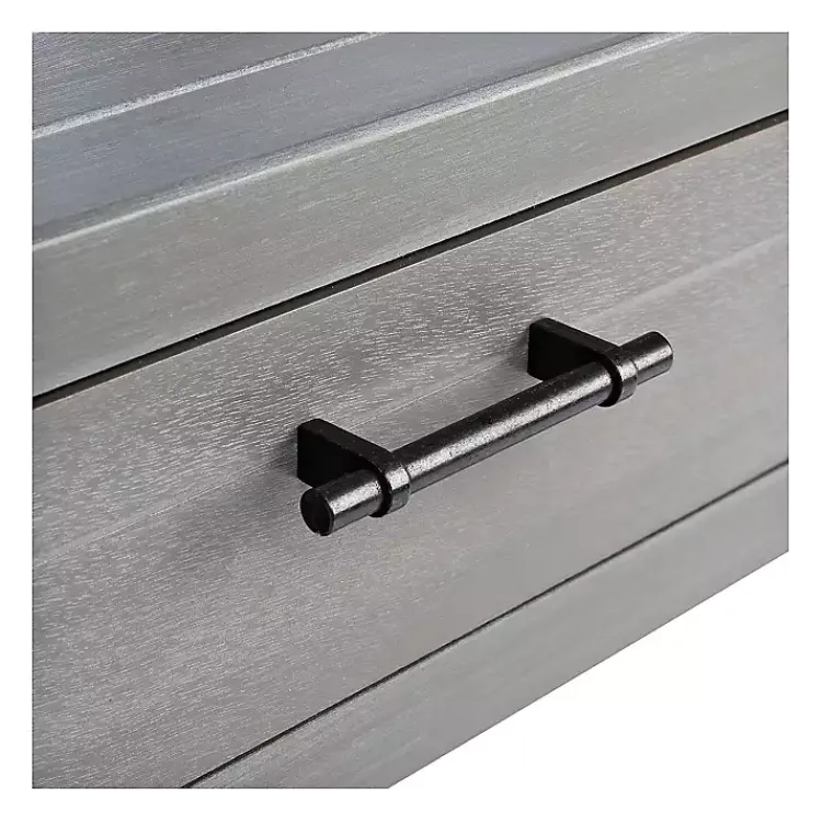 Kirklands Home Dove Turned Leg Rustic Console Table Gray