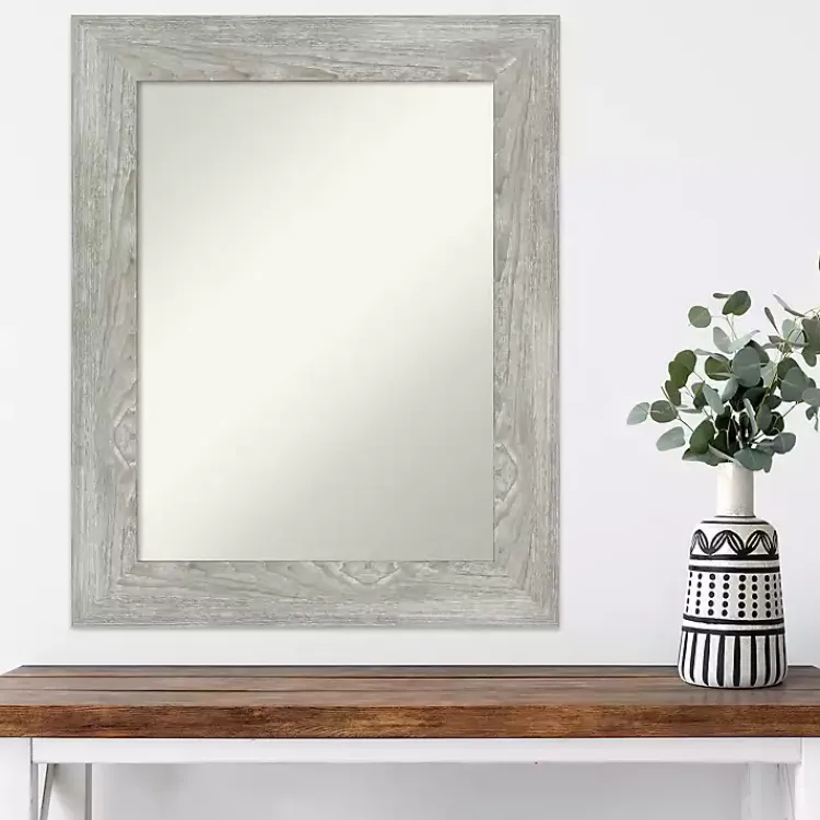 Kirklands Home Dove Gray Washed Wood Framed Mirror Hot