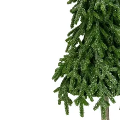 Christmas Decorations>Kirklands Home Downswept Pine Glitter Christmas Tree Green