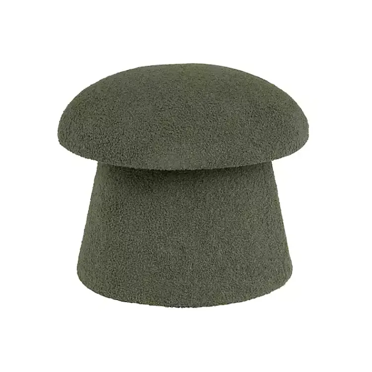 Kirklands Home Drak Boucle Mushroom Storage Ottoman Green Online
